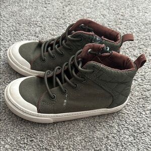 Old Navy Green and Brown High-Top Sneakers